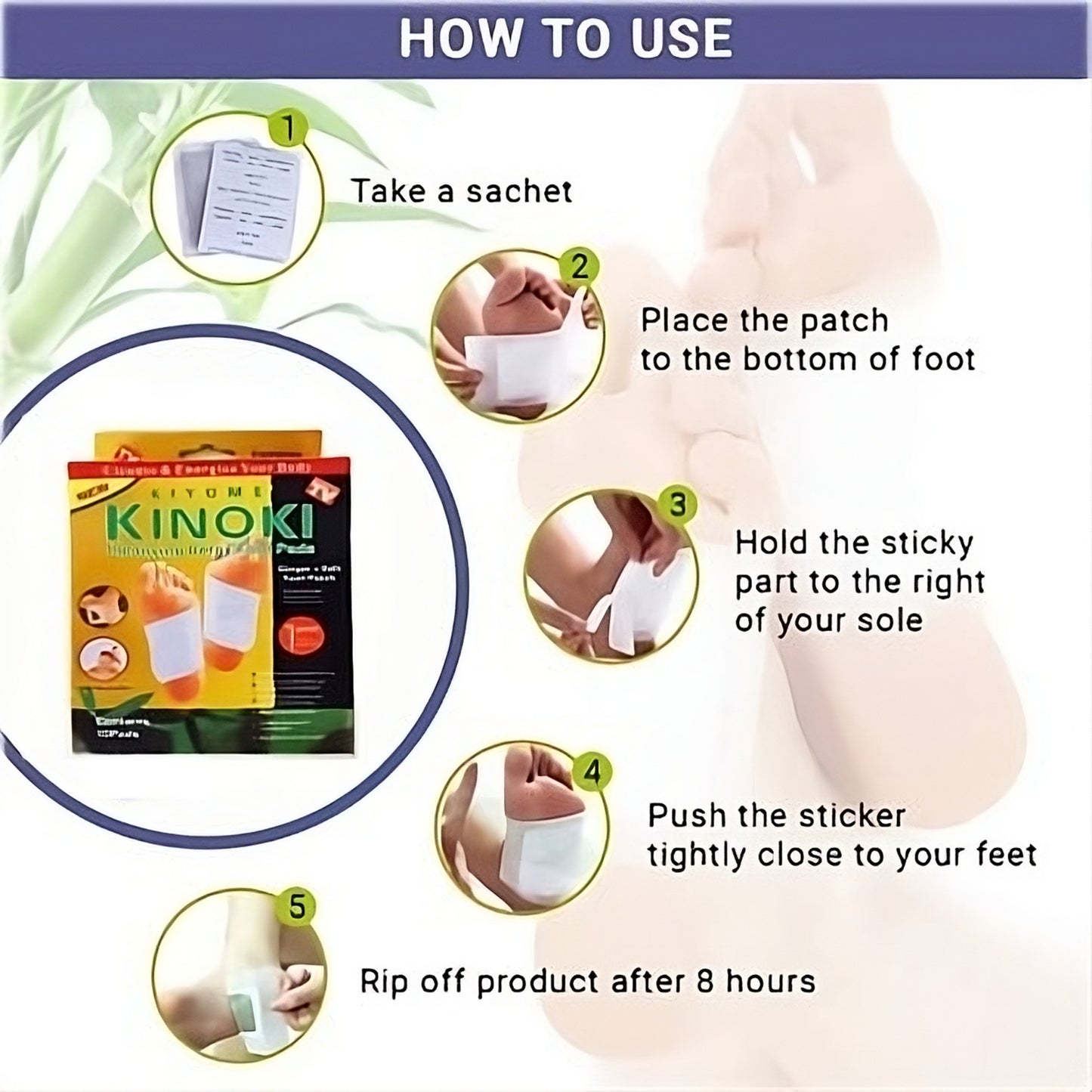 Detox Foot Patches (10-Pack) - Overnight Refresh + Fast Shipping